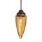 Besa Lighting Sulu Cord Pendant, Amber Bubble, Bronze Finish, 1x60W Incandescent 1JT-SULUAM-BR - alternate 1